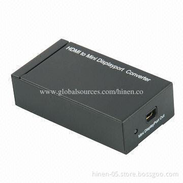 HDMI to Mini DisplayPort Converter, Supports HDMI Resolution of Max up to 1,920 x 1,080p